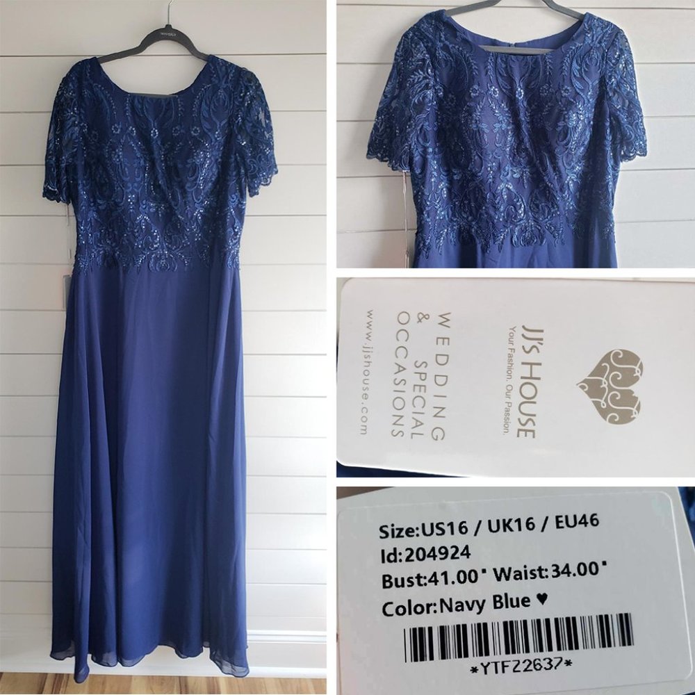 BNWT JJ's House Navy Mother of the Bride Dress